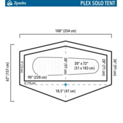 Tente de randonnée Zpacks Plex Solo Lite - 1 personne