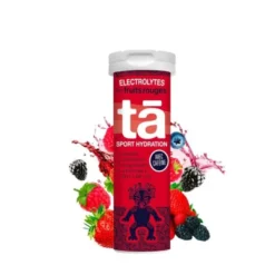 Tube de pastilles électrolytes Caféine TA Energy - Fruits rouges