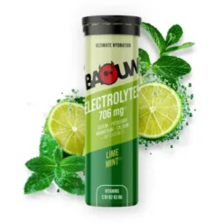 Tube de pastilles électrolytes Baouw - Citron vert, menthe