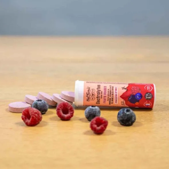 Tube de pastilles électrolytes Meltonic - Fruits rouges